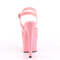 Босоніжки Pleaser Adore-708N на підборах 7 дюймів, босоніжки з ремінцем на щиколотці 2 3/4 дюйма, рожеві