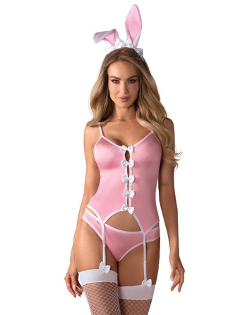 Костюм зайчика рожевий Bunny suit L/XL