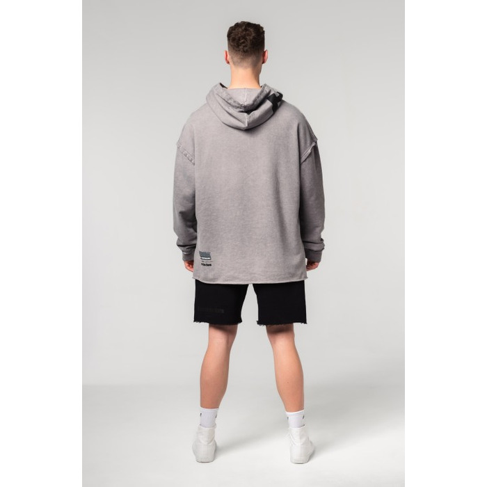 Худі Nebbia Washed-off Oversized Pullover Hoodie NO BS Light Grey 371