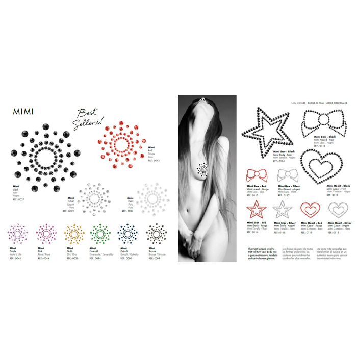 Прикраса для грудей MIMI зі стразами, Bijoux Indiscrets