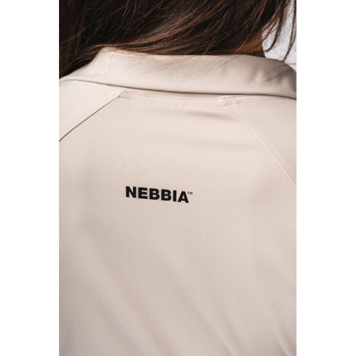 Олімпійка Deni x NEBBIA Fitness Zip Tracktop Cream 314