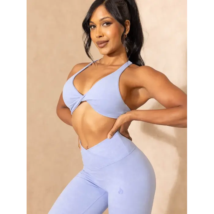 Легінси Ryderwear NKD Stonewash Crossover Scrunch Leggings - Cornflower Blue Stonewash