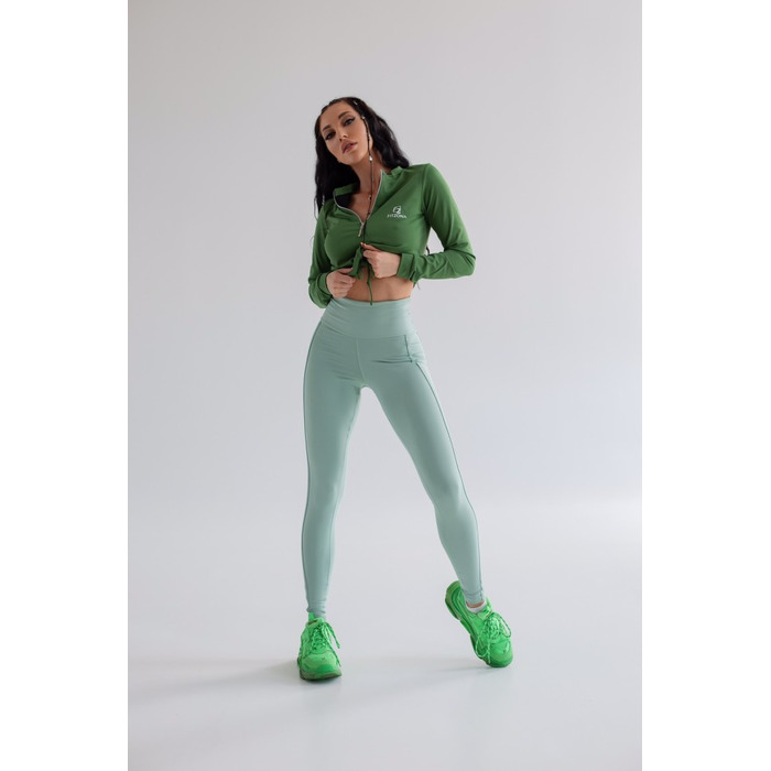 ТОП GREEN JACKET WITH ELASTIC WAISTBAND