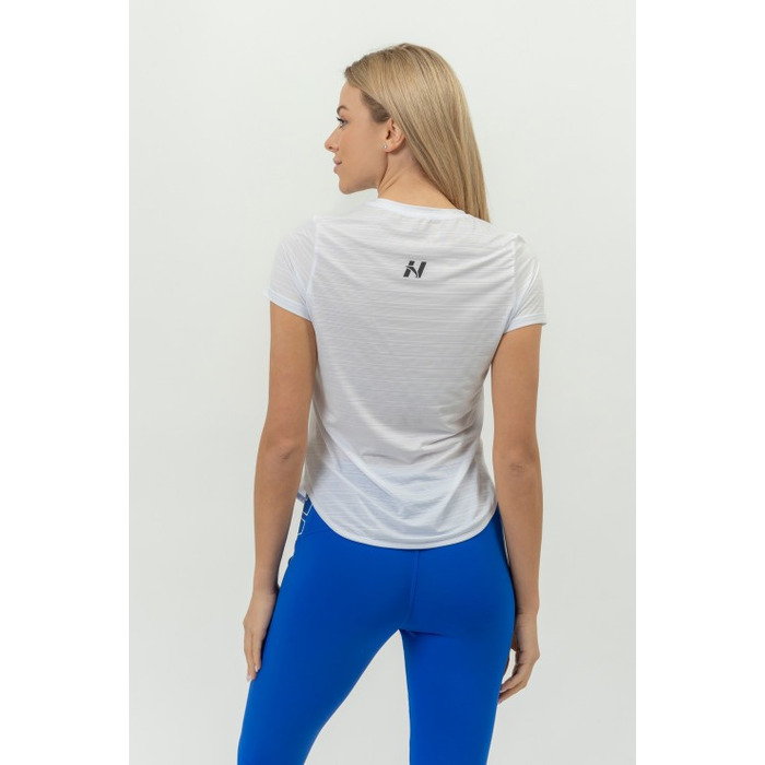 Футболка FIT Activewear T-shirt 'Airy” with Reflective Logo White 438