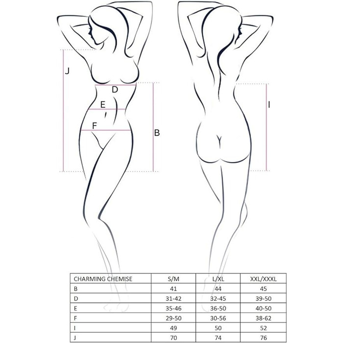 Пеньюар с ажурными плечами и трусики стринги CHARMING CHEMISE black S/M - Passion