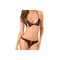 КОМПЛЕКТ БЕЛЬЯ 2PC LACE PEEK-A-BOO SET BLACK, S/M