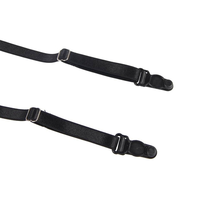 Комплект белья с поясом для чулок Star Night трусики с открытым доступом, черный, XS/S