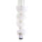 Босоножки Pleaser Adore-728F, каблук 7 дюймов, высота 2 3/4 дюйма, босоножкии из меха марабу, молния сзади, прозрачные/белые