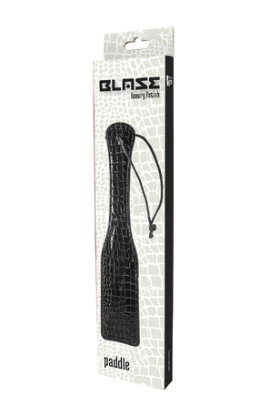 Шлепалка BLAZE LUXURY PADDLE CROCO BLACK