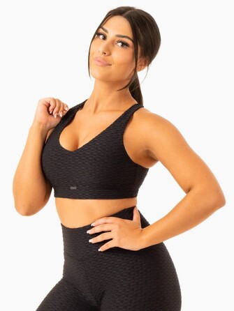 Топ Optic V-Neck Sports Bra - Black