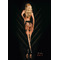 Колготи Ballerina's Secret BS104 (20/50 den) з імітацією панчох та відкритим доступом, чорні, S/M