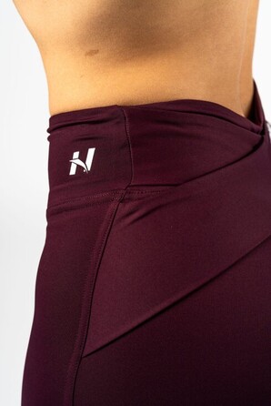 Легінси Nebbia V-shaping Belt Leggings STRONG BEAUTY Dark Red 425
