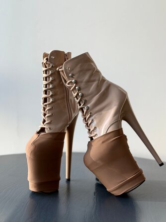Захисти для Взуття Matte Stretch для Pole Dance Heels Захист та Стиль - бежевий