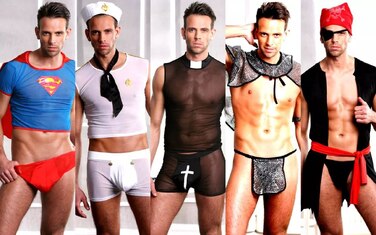 Чоловічий ігровий костюм Sunspice Пірат, чорний-червоний, O/S