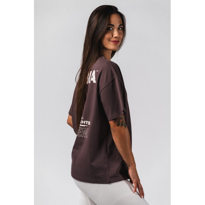 Футболка Nebbia Oversized Tee RESET Dark Brown 491