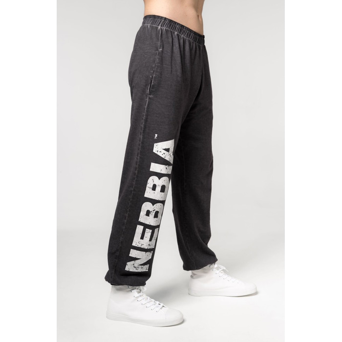 Штани Nebbia Washed-off Gym Sweatpants Baggy Style GYM BRO Black 373