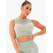 Спортивний топ Ryderwear Oasis Seamless Crop Top хакі - еластичний, сітчастий