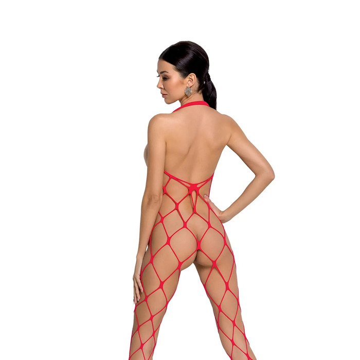 Бодістокінг велика сітка Passion BS091 red, S/L