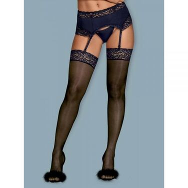 Панчохи Obsessive Drimera stockings blue S / M