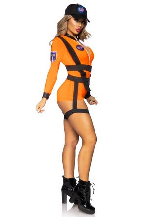 Еротичний костюм космонавтки Leg Avenue 3 предмети, помаранчевий, M