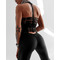 Топ FZ Black Shiny Top with Zip and Strappy Back