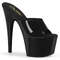 Шльопанці Pleaser Adore-701N на підборах 7 дюймів, шльопанці 2 3/4 дюйма PF, чорні