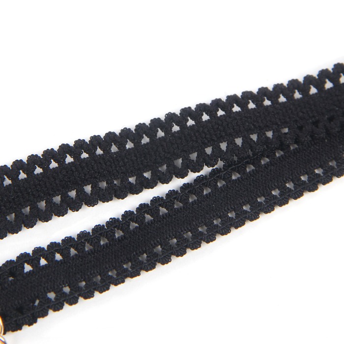 Гартер на ножку Star Night с подвесками из 4-х рядов золотистых цепочек , One Size