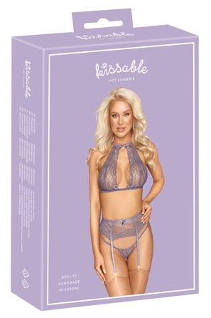 Комплект сексуальный Kissable Suspender Set S/M