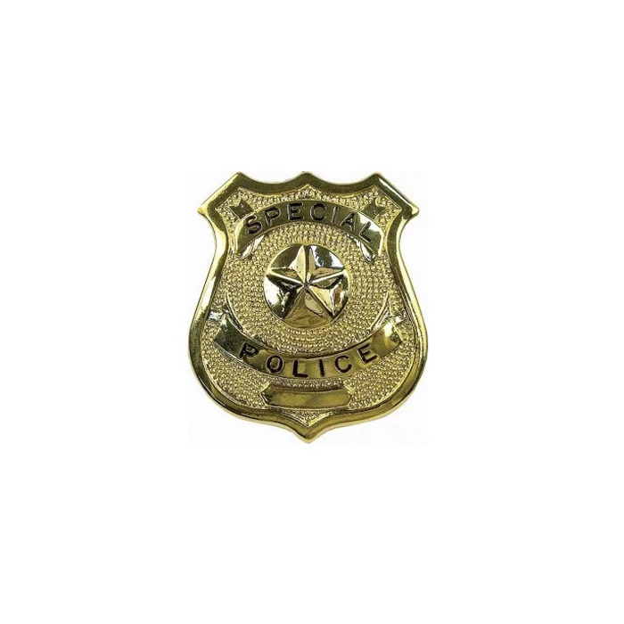 Значок полицейского Sunspice, золотистый