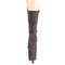 Ботинки Pleaser Flamingo-1050FS *8 дюймов, каблук, 4 дюйма, шнуровка спереди, молния сбоку, серые