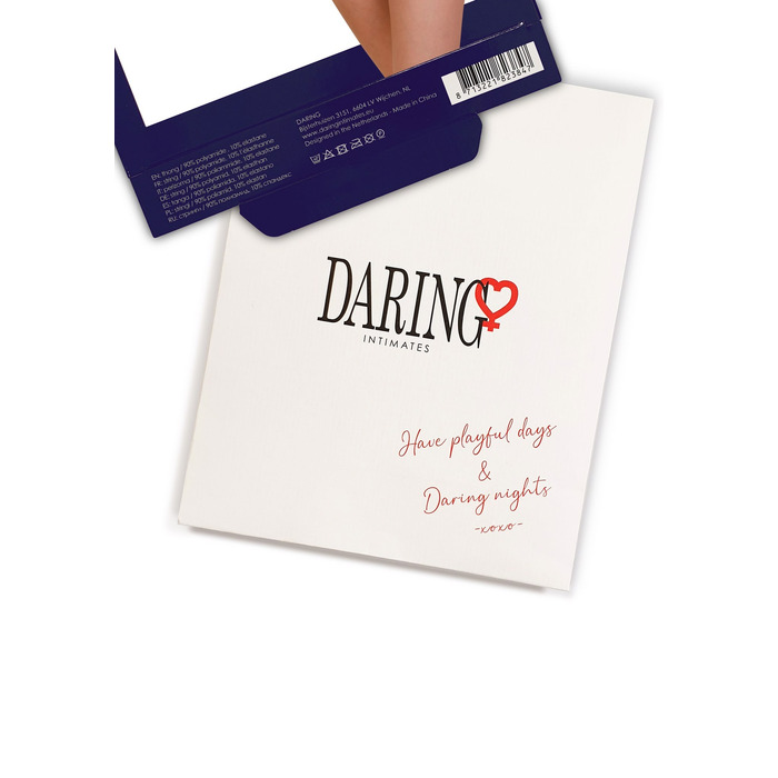 Мереживні трусики з бантиком та відкритою інтимною зоною Naomi Daring Intimates, червоні, S/M