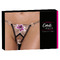 Стринги з квітковою вишивкою та відкритим доступом Cottelli String Flower, S/M
