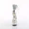Босоніжки Pleaser Delight-624RS-02 *6 дюймів на підборах, 1 3/4 дюйма з манжетою на щиколотці PF RS, застібка-блискавка ззаду, прозорі/сріблясті