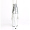 Босоножки Pleaser Adore-765RM, каблук 7 дюймов, 2 3/4 дюйма, закрытый задник, молния сзади, серебристый