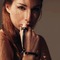 Пара браслетів на зап'ясті та палець Bijoux Indiscrets MAZE Hand Bracelet Harness Brown, екошкіра