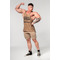 Майка Nebbia Washed-off Oversized Stringer MAX OUT Light Brown 359