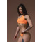 ТОП Nebbia ONE SHOULDER BANDEAU BIKINI TOP ORANGE NEON 449