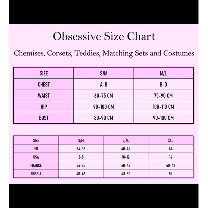 Комплект кружевной Obsessive Joylace с вкраплениями жемчужин, черный, L/XL