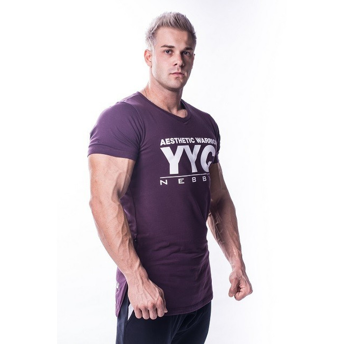 Спортивна футболка Nebbia ATHLETIC LOGO 730 bordo