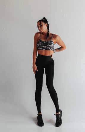 ТОП MILITARY BROWN TOP WITH TULE CUTOUT 14323