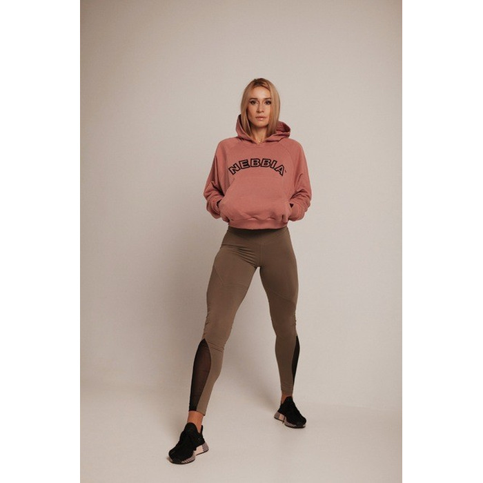Худі Nebbia Iconic HERO Sweatshirt with a hoodie Old Rose 581 Roze