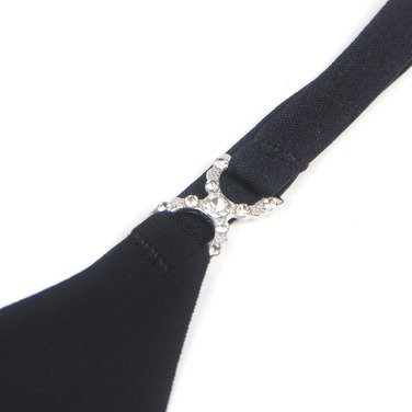 Гладкі стрінги Star Night прикрашені стразами з боків, чорні, S