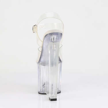 Босоножки Amaze-808, танкетка высотой 8 дюймов, ремешок на щиколотке шириной 3 1/2 дюйма, прозрачный/прозрачный