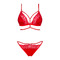 Комплект Obsessive Diyosa set 2-pcs red XS/S