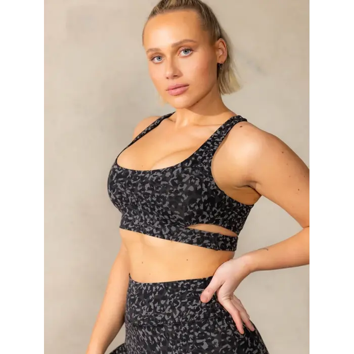 Топ Ryderwear Empower Sports Bra - Black Leopard