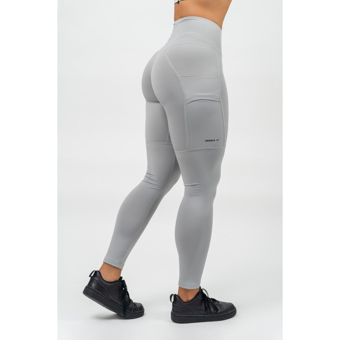Легінси Nebbia High Waisted Leggings Leg Day Goals Grey 248 Light Grey