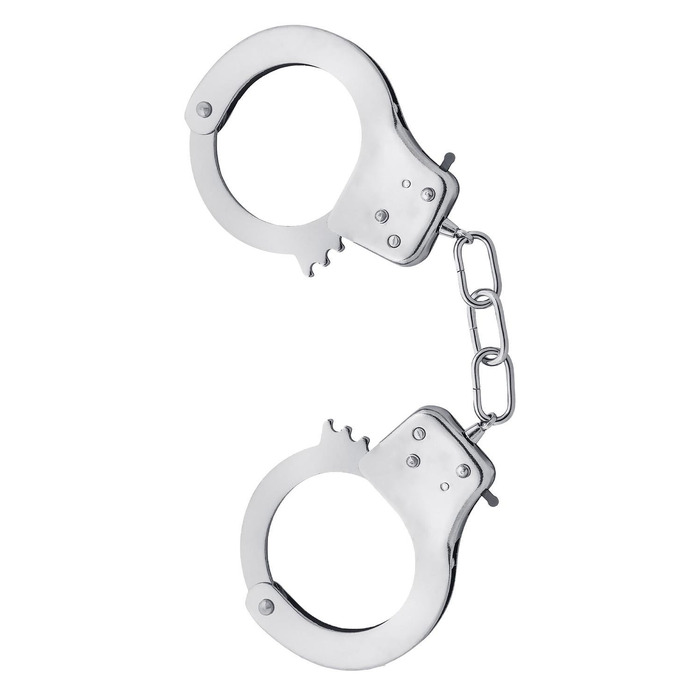 Наручники Blush Temptasia з ключами, сріблясті, 27 см