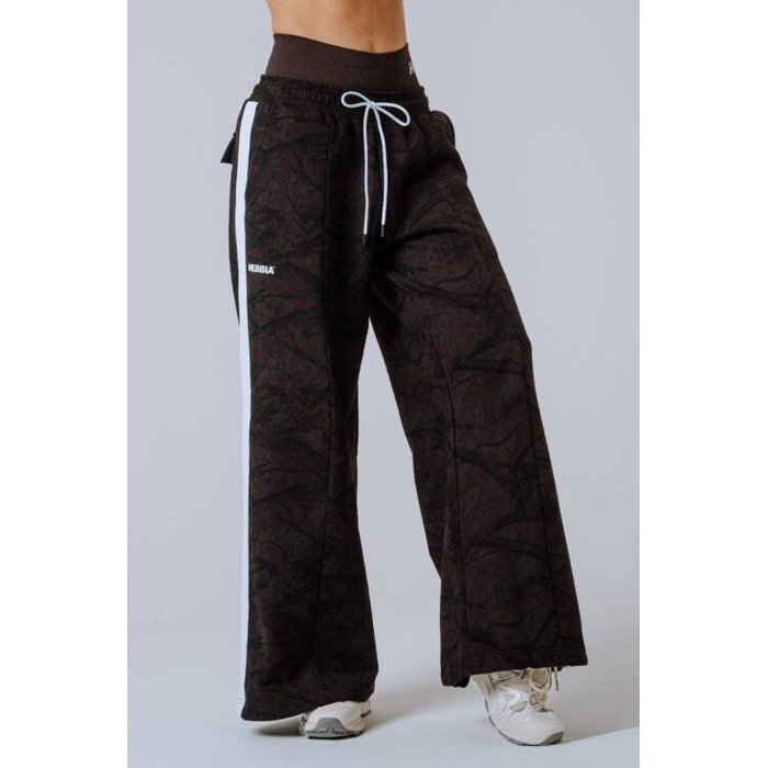 Штани Nebbia Oversized Sweatpants POWER Dark Brown Camo 896