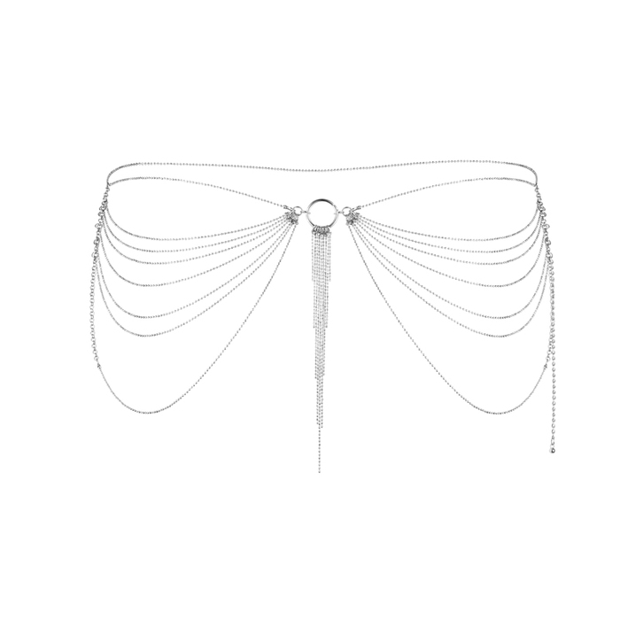 Ланцюжок трусики або погруддя Bijoux Indiscrets Magnifique Waist Chain - silver, прикраса на тіло