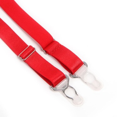 Красный сексуальный кружевной с вышивкой пояс для чулок и трусики, L (без коробки)